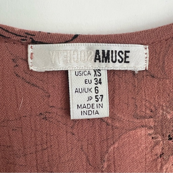 AMUSE SOCIETY Floral Sketch Boho Festival Dress - Picture 10 of 10